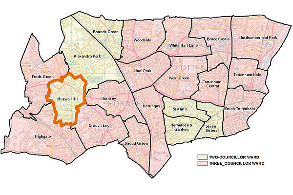 Muswell Hill ward map